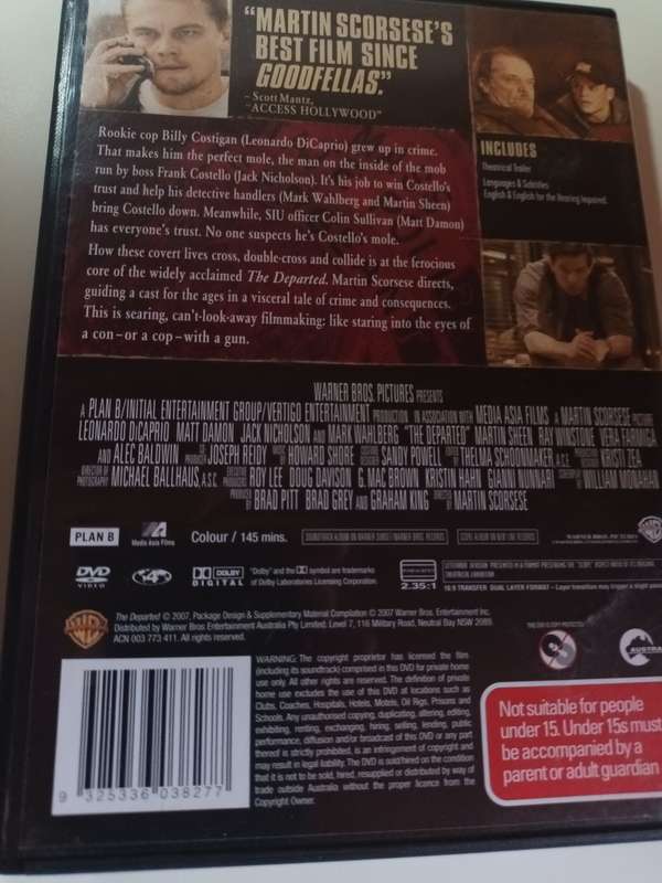The Departed DVD Movie