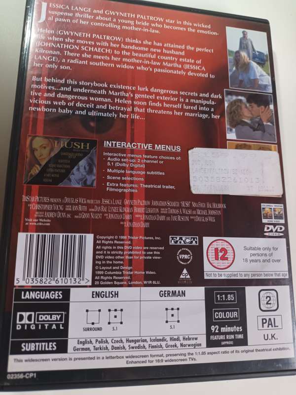 Hush DVD Movie