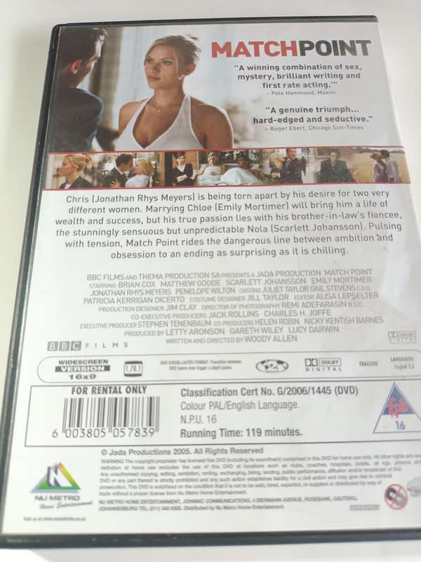 Match Point DVD Movie