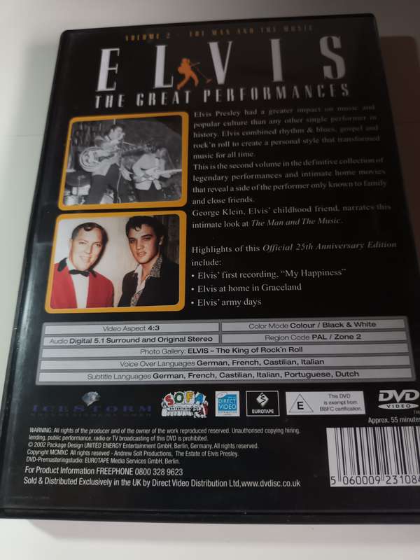 Elvis Vol 2 Documentary DVD