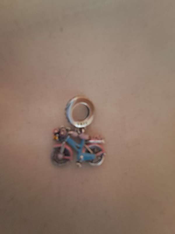 Sterling Silver 925 Bicycle Love Charm