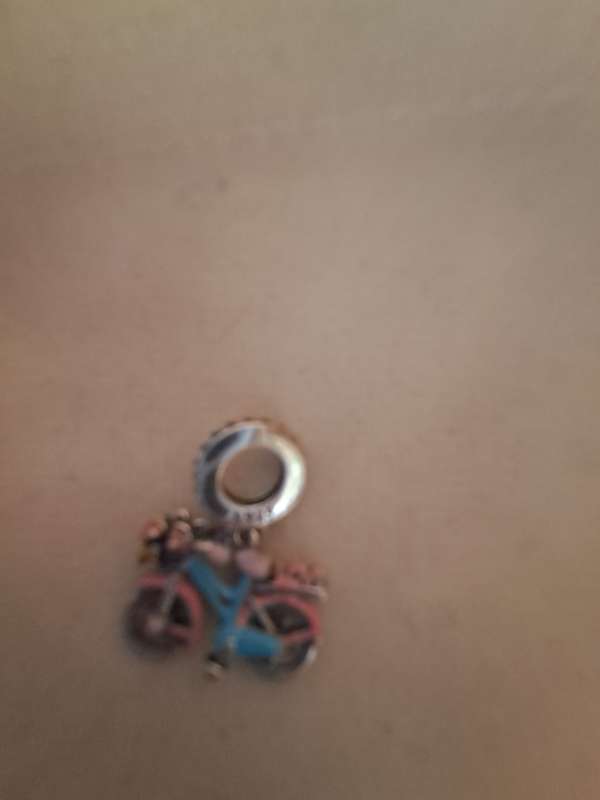 Sterling Silver 925 Bicycle Love Charm