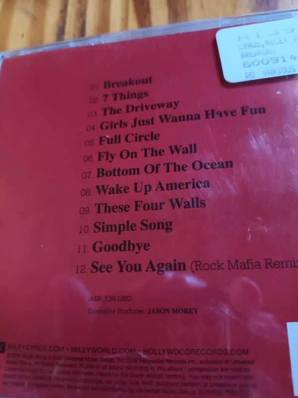Miley Cyrus Music CD