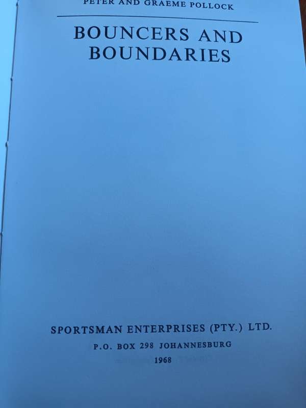 Peter & Graeme Pollock - Bounces and Boundaries
