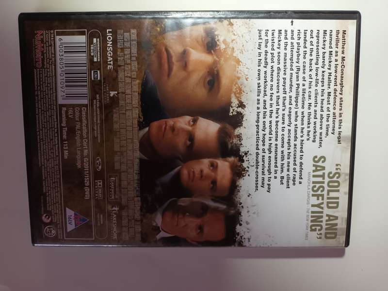 The Lincoln Lawyer DVD Movie
