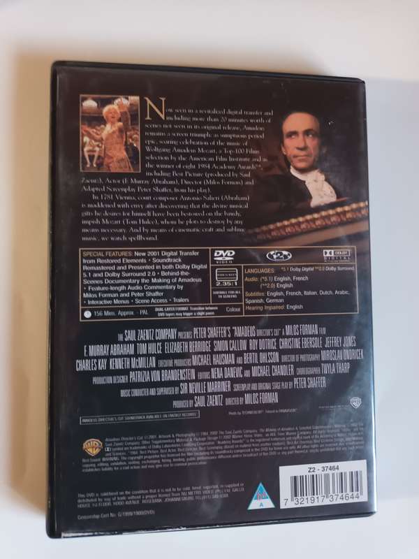 Amadeus DVD Movie