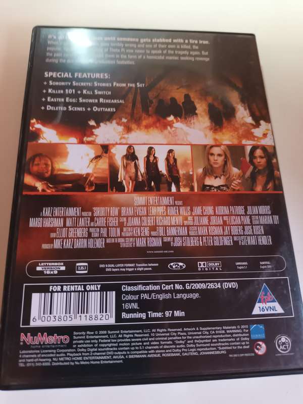 Sorority Row DVD Movie