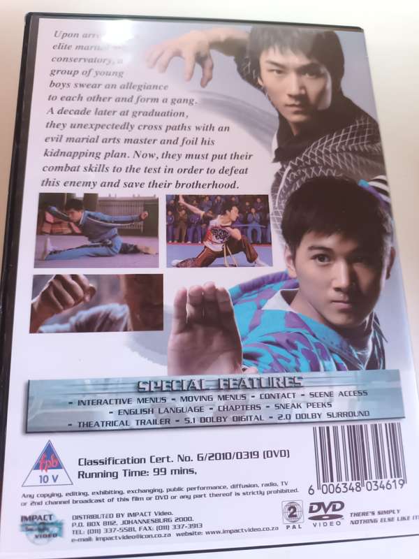 Wushu DVD Movie