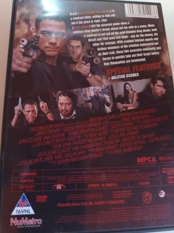 Assassination Games DVD Movie