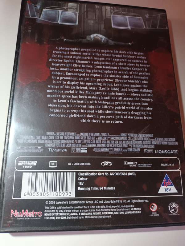 The Midnight Meat Train DVD Movie