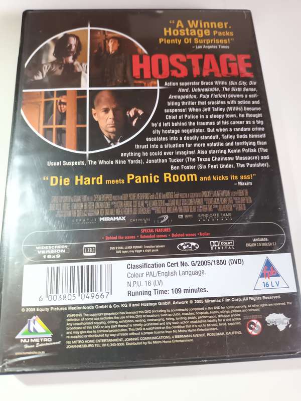 Hostage DVD Movie