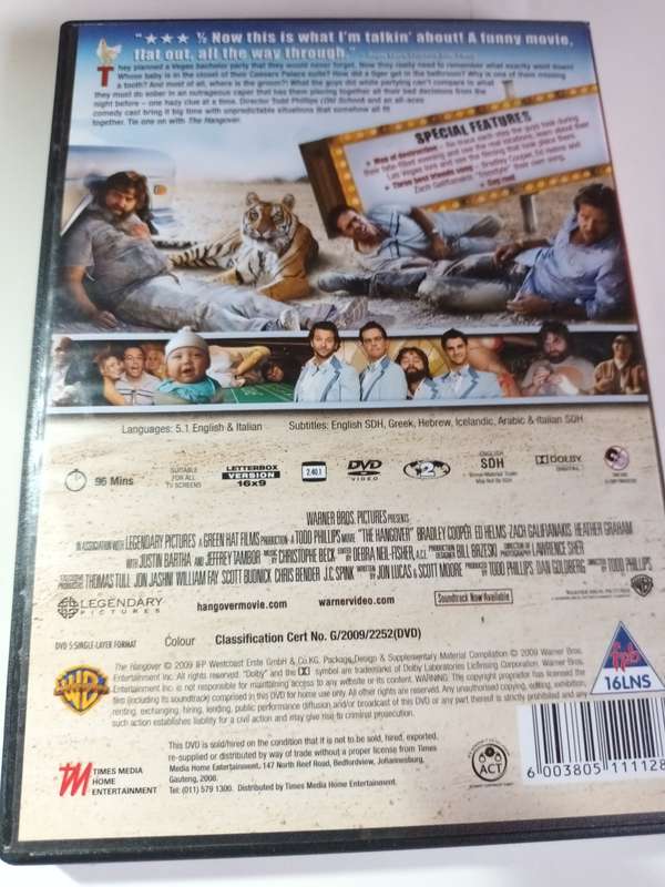 The Hangover DVD Movie
