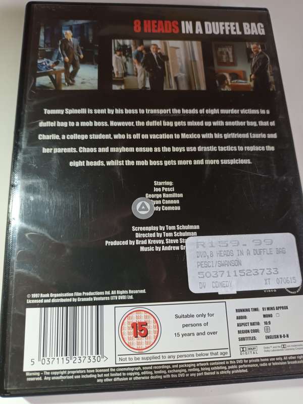 8 Heads in a Duffel Bag DVD Movie