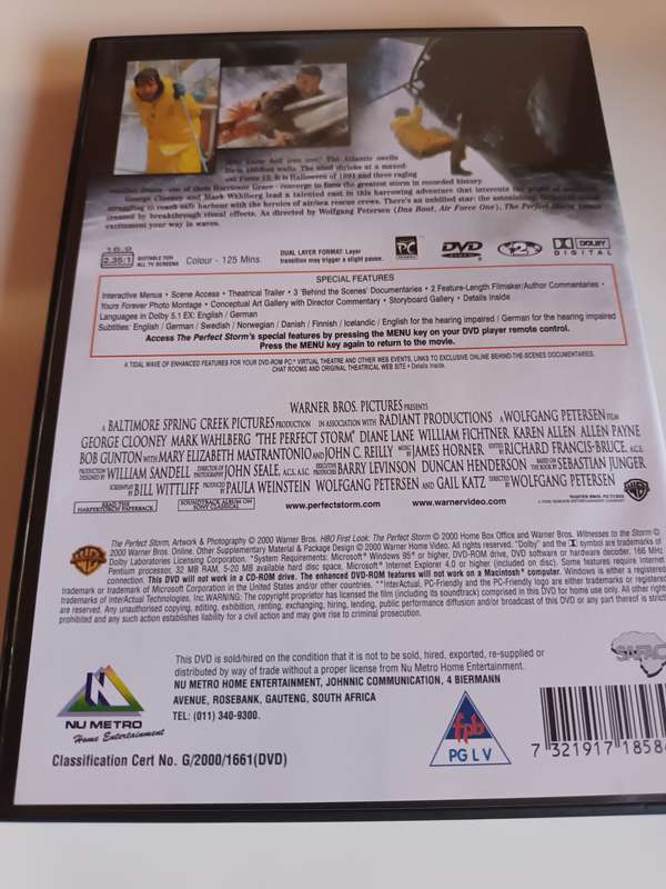 The Perfect Storm DVD Movie