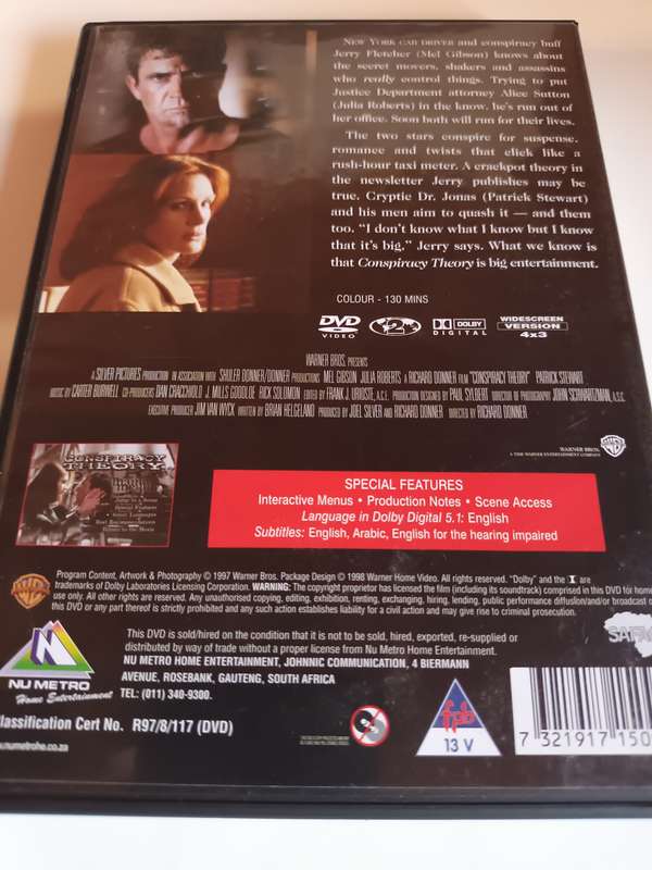 Conspiracy Theory DVD Movie