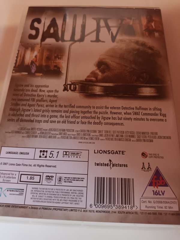 Saw IV DVD Movie