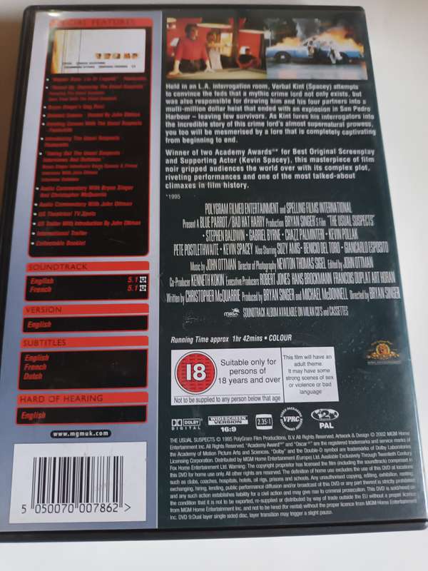 The Usual Suspects DVD Movie