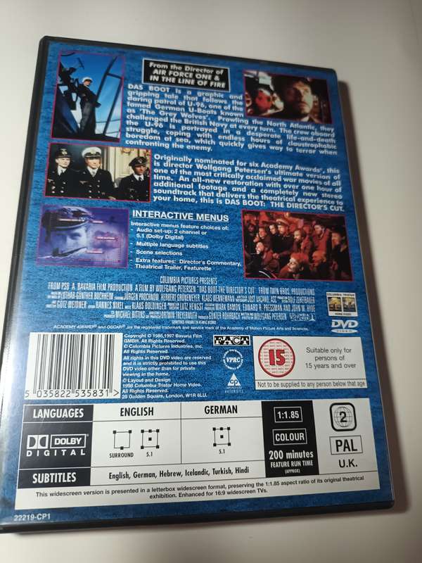 Das Boot DVD Movie