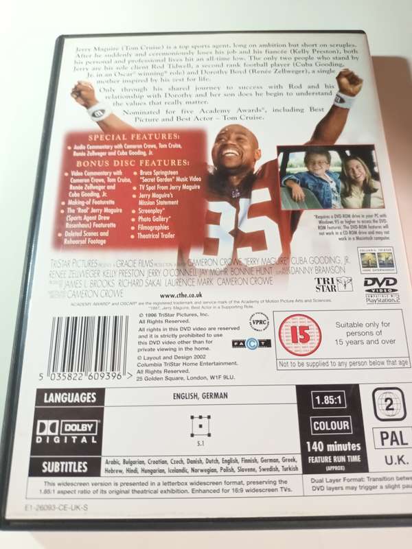 Jerry MaGuire DVD Movie Collectors Edition