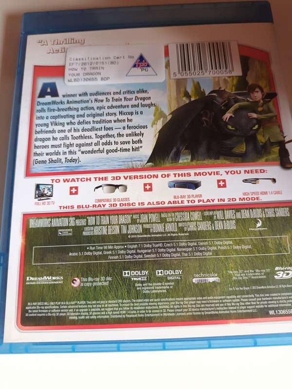How to train your Dragon Blu-Ray Movie