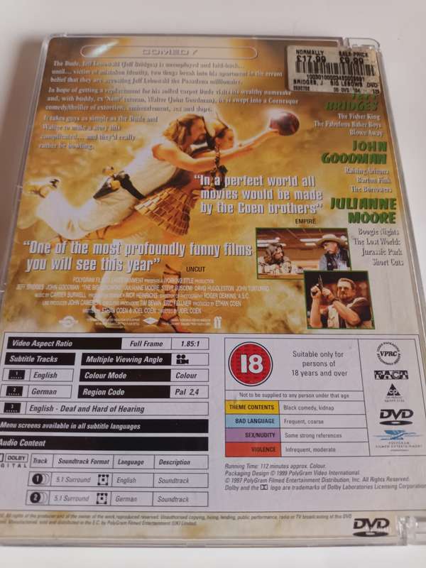 The Big Lebowski DVD Movie
