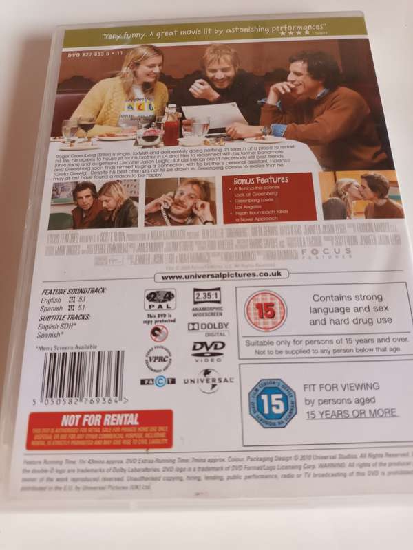 Greenberg DVD Movie