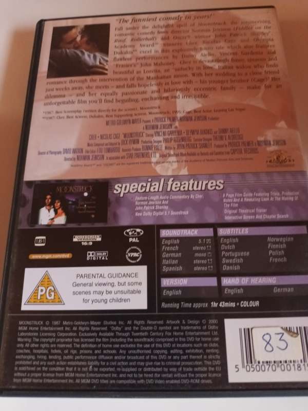 Moonstruck DVD Movie