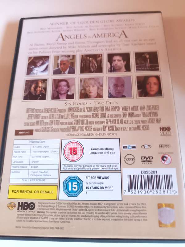 Angels in America DVD Movie