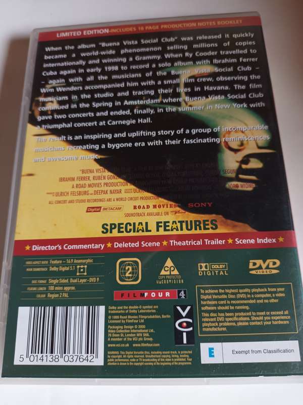 Buena Vista Social Club DVD Movie