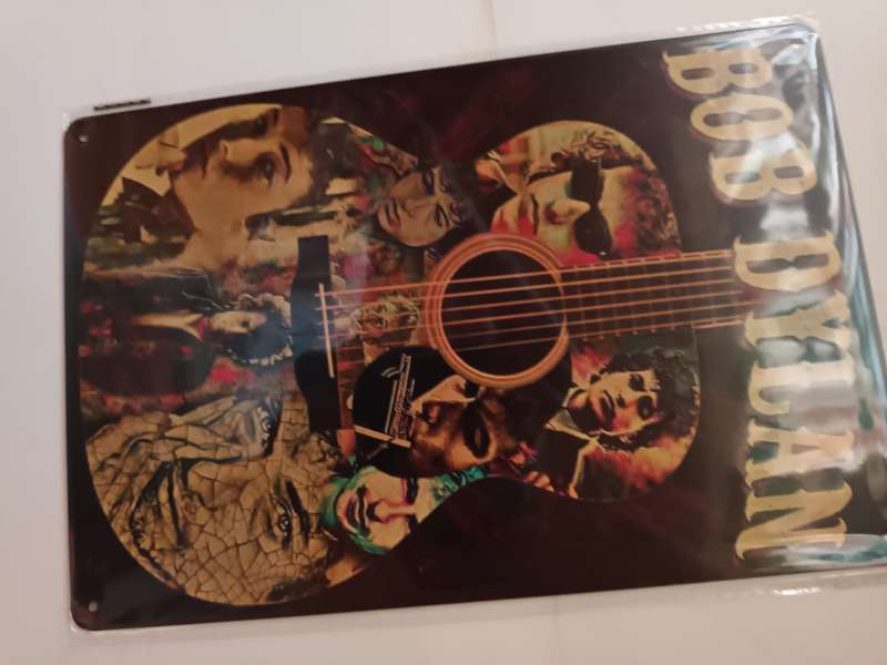 Bob Dylan Tin Metal Sign