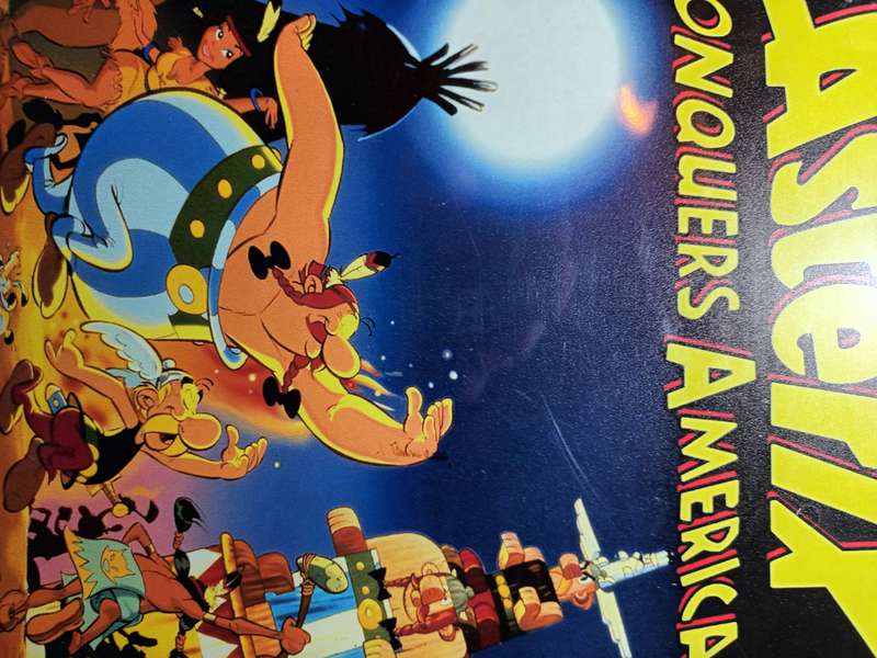 Asterix Conquers America Tin Metal Sign