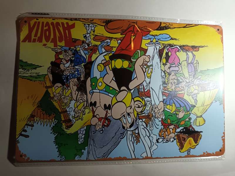 Asterix Tin Metal Sign