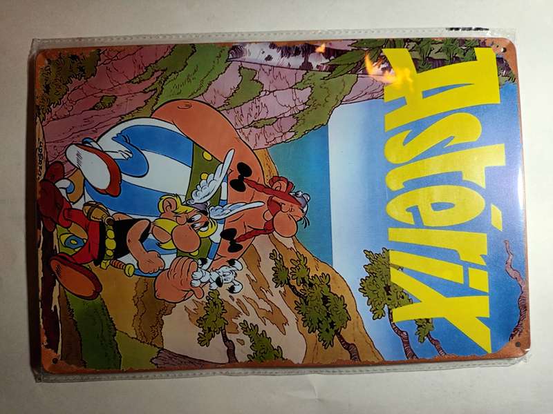 Asterix Tin Metal Sign