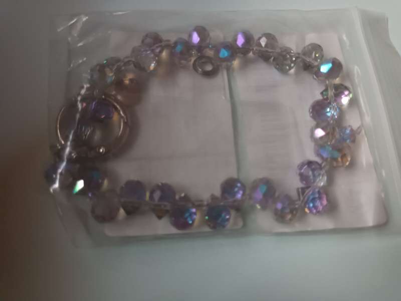 Imitation Stone Bracelet with Key Holder Attachment