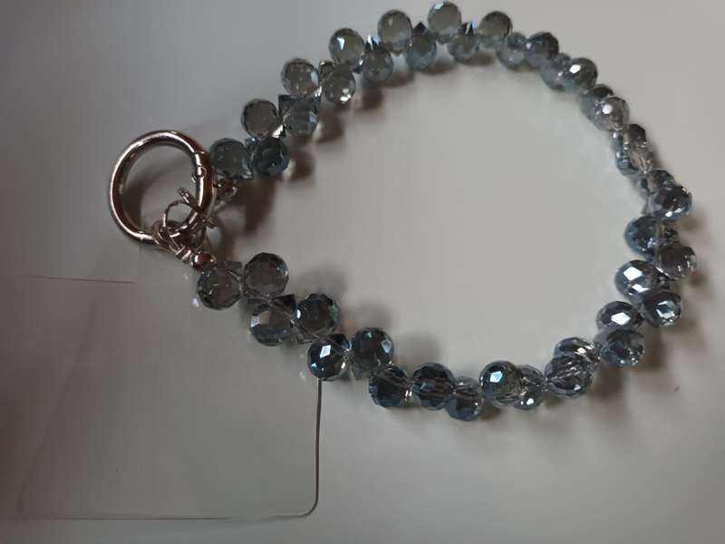Imitation Stone Bracelet with Key Holder Attachment