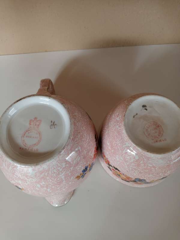 Vintage Maddock Fairfield Creamer and Sugar Bowl