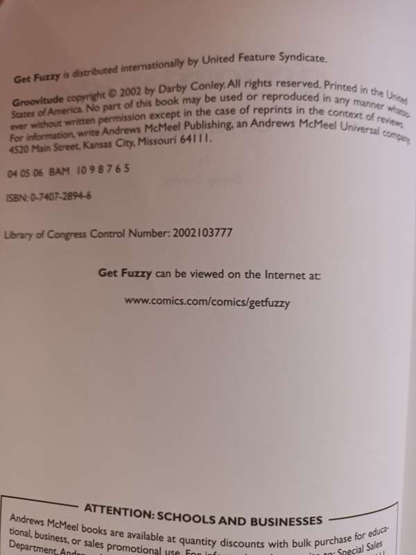 Bumper Issue - Get Fuzzy by Darby Conley