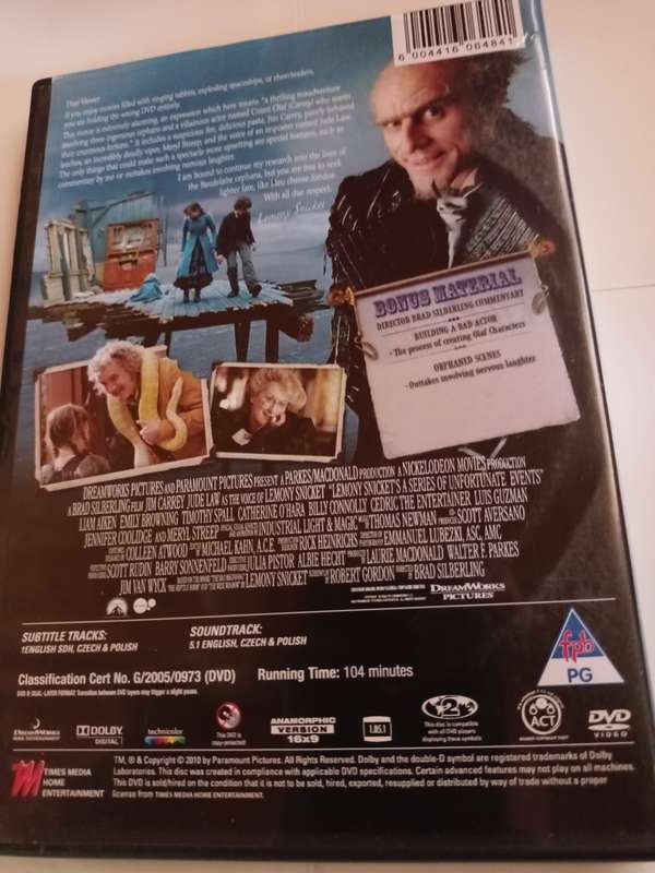 A Series of Unfortunate Events DVD Movie