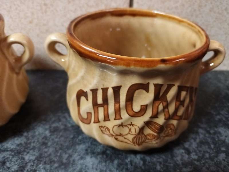Two Vintage Soup Mugs - Made in Japan