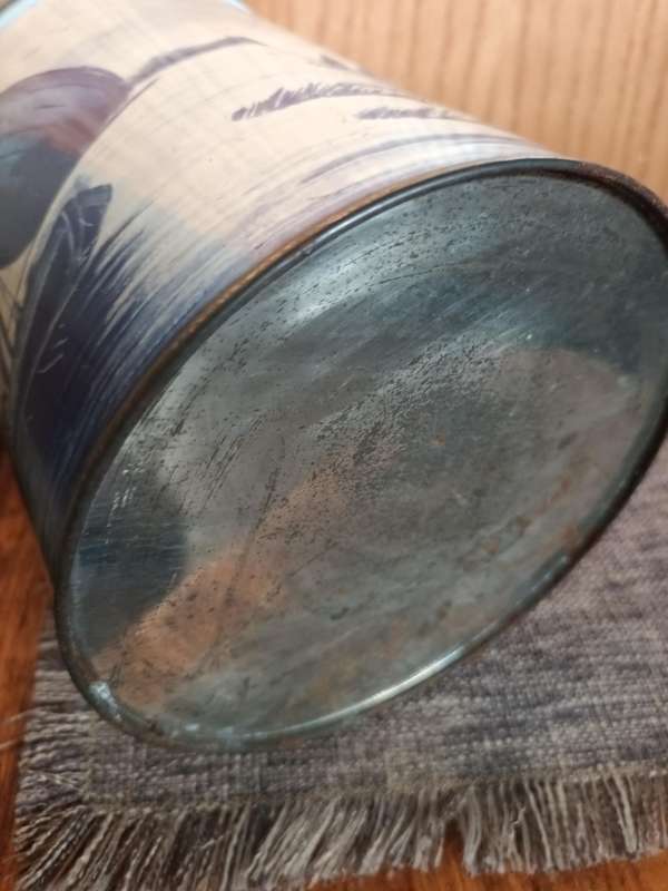 Old Delft Inspired Tin with Lid