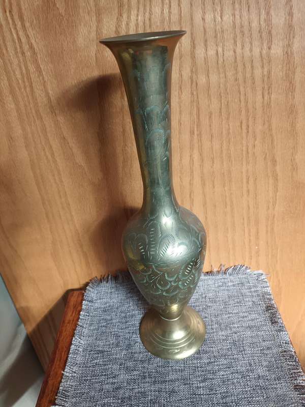 Shiny Decorative Brass Vase