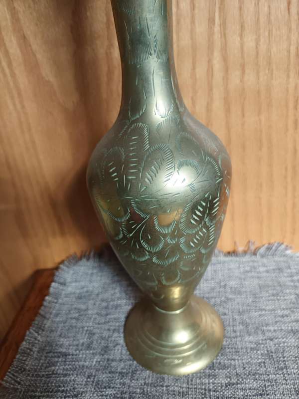 Shiny Decorative Brass Vase