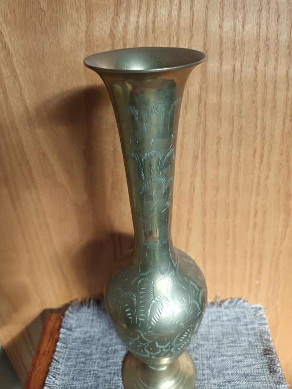 Shiny Decorative Brass Vase
