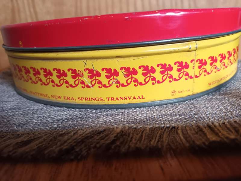 Vintage Round Weston's Biscuit Tin