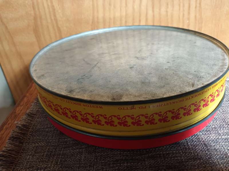 Vintage Round Weston's Biscuit Tin