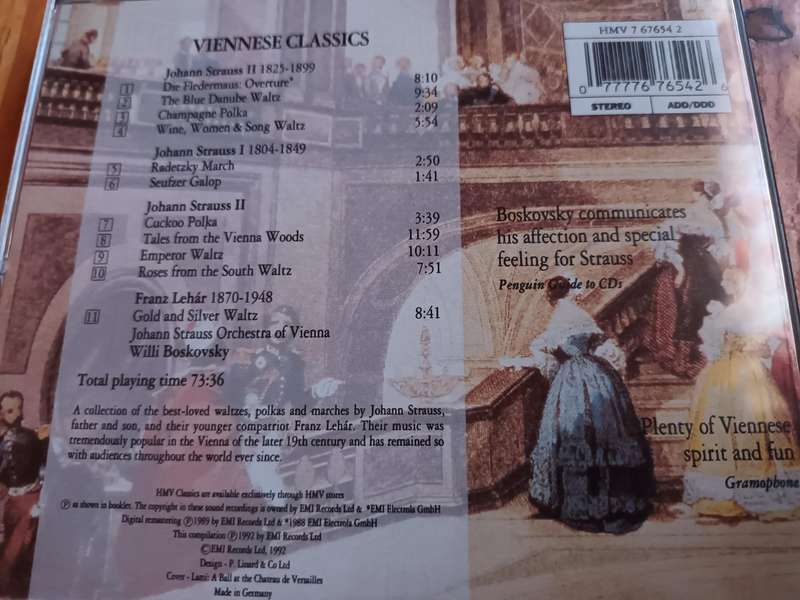 Viennese Classics Music CD