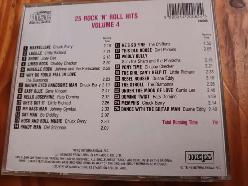 25 Rock n Roll Hits Vol 4