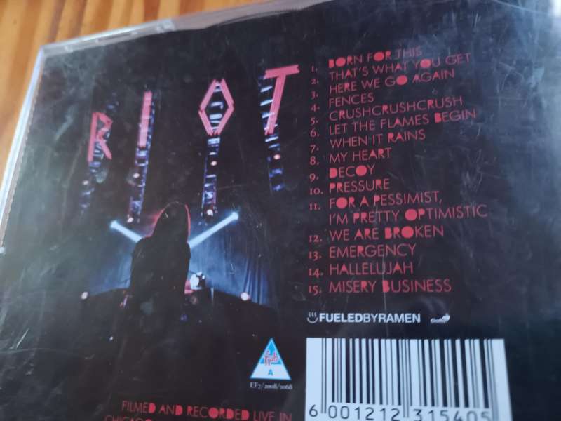 Paramore CD and DVD