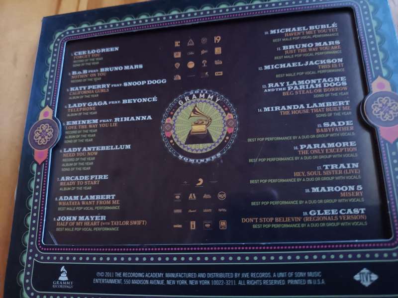 Grammy Nominees Music CD