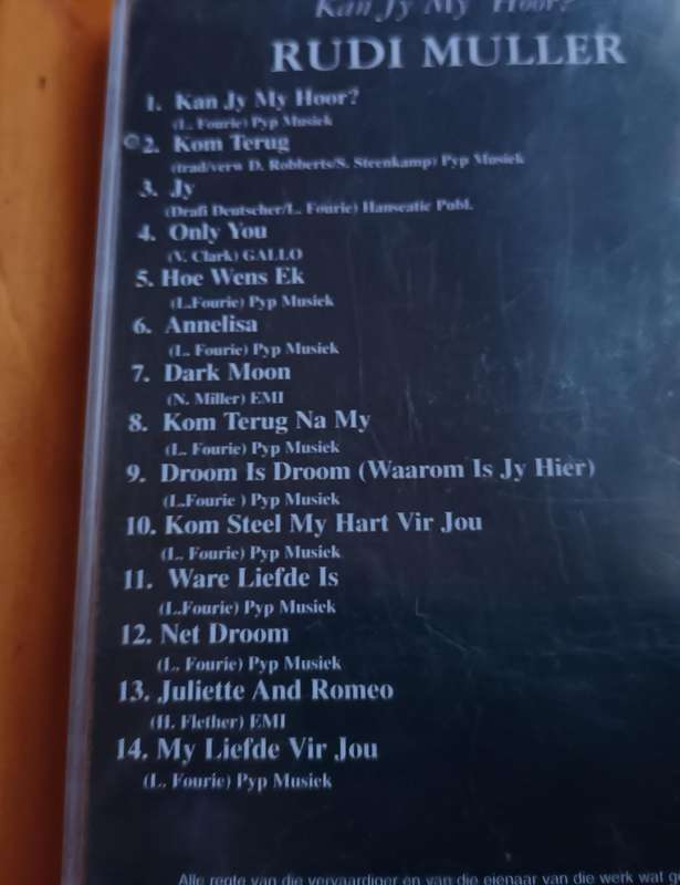Rudi Muller Musiek CD